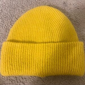 Zara Yellow Knit Beanie